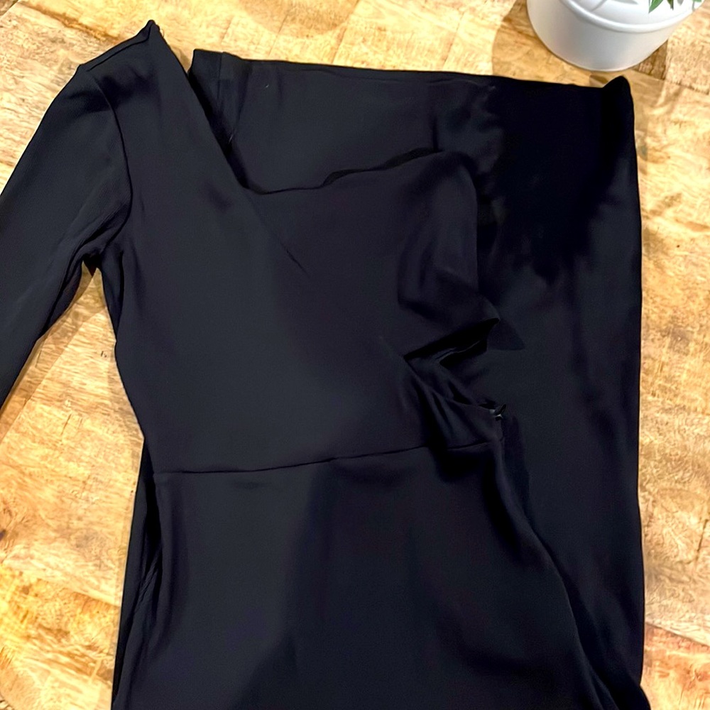 Black one sleeve dress